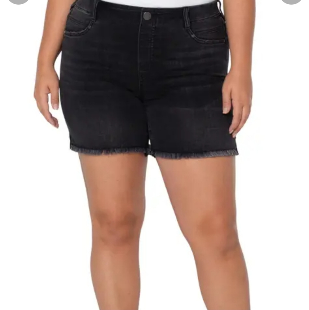 Liverpool Los Angeles frayed hem shorts